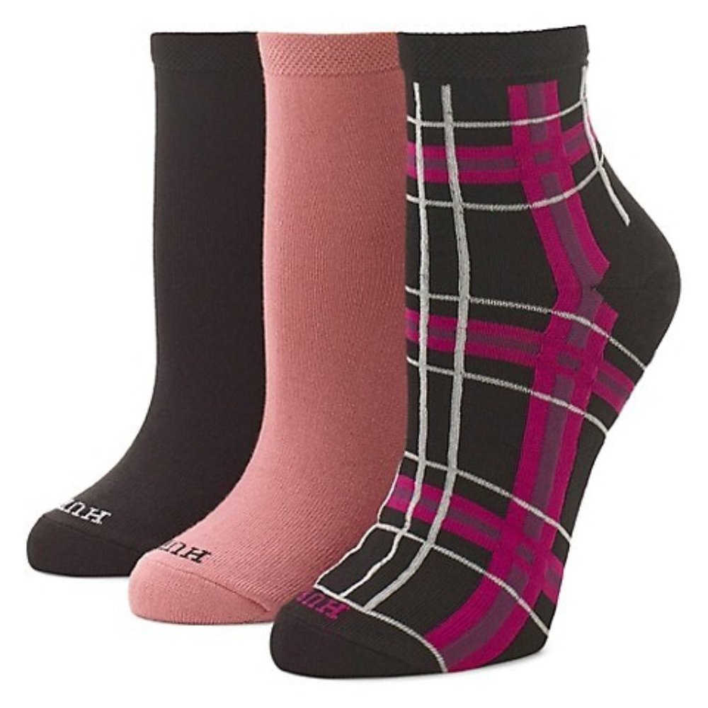 ☀️HUE 3-Pair Super Soft Cropped Socks Pack